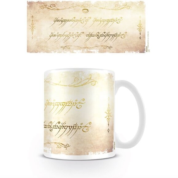 The Lord of the Rings 11 oz Mug with Ring Inscription - Picture 2 of 4
